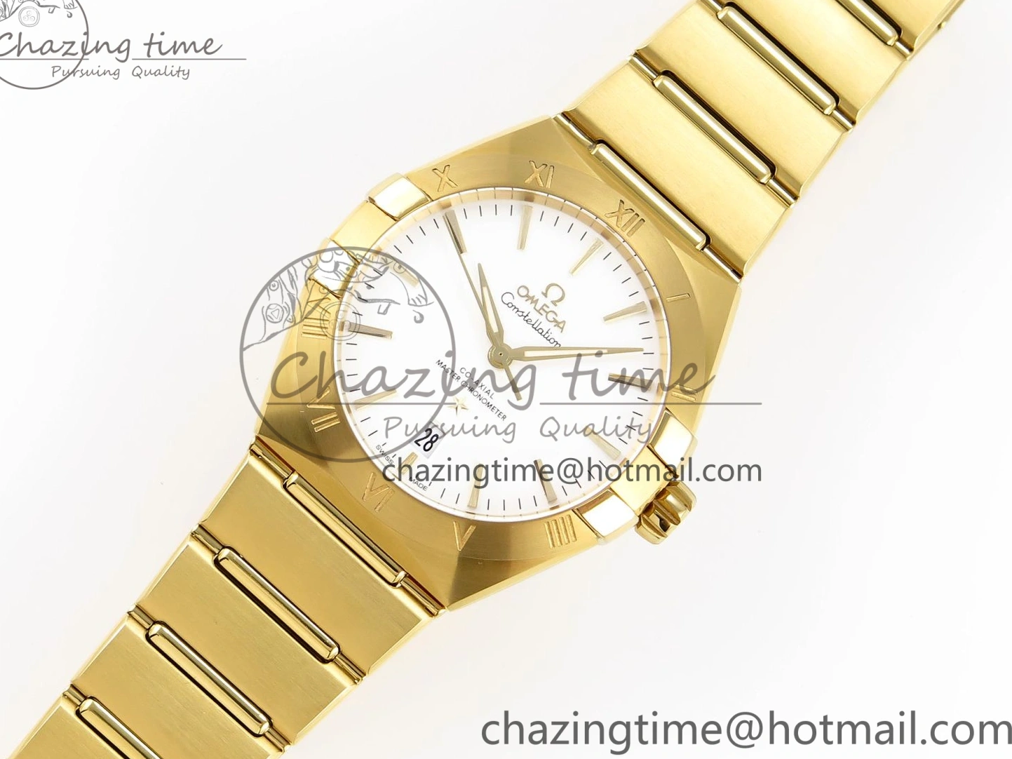 0514 Constellation 39mm YG ASWF 1:1 Best Edition White Dial on YG Bracelet A Casual 7780